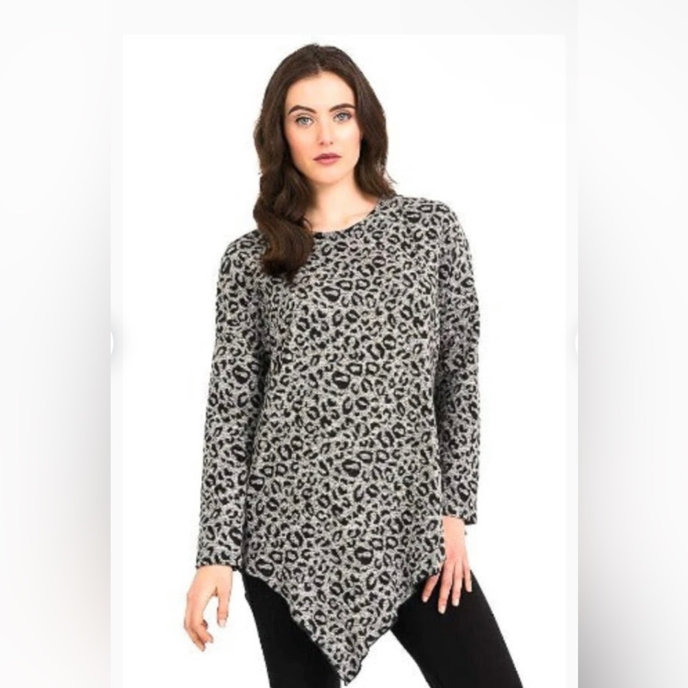 Joseph Ribkoff  Asymmetrical Tunic Top